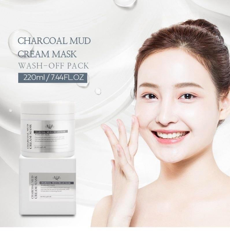 Charcoal Mud Cream Mask Wash off Pack