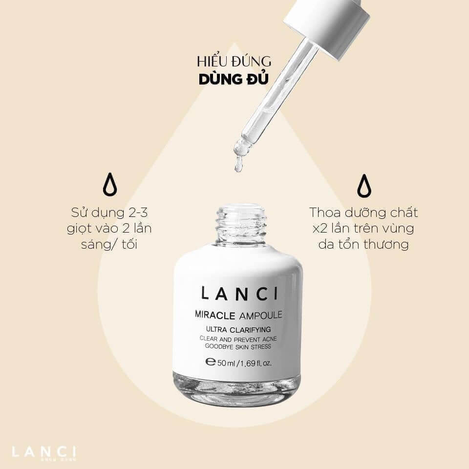 Siêu Serum Lanci Miracle Ampoule - Dưỡng ẩm, giúp làn da sáng khỏe đều màu