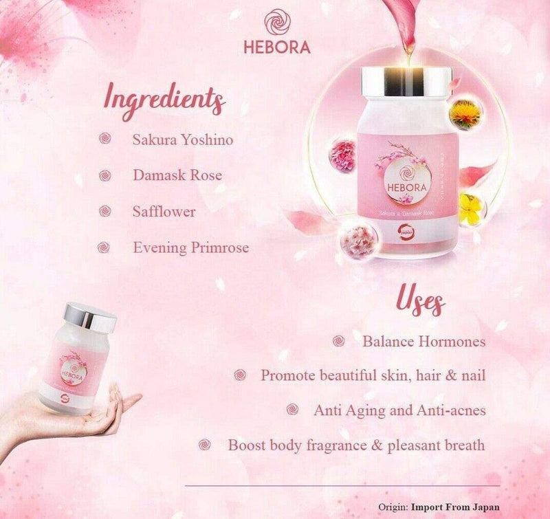 HEBORA Premium Sakura Damask Rose
