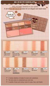 Bảng Phấn Mắt Má Hồng Peripera Ink Fitting Color Palette Chocolate