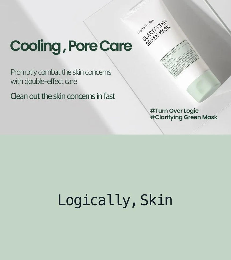 Mặt Nạ Thanh Lọc Da  Logically Skin Clarifying Green Mask- Mud Cream Mask