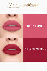 Set 2 Son Thỏi Lì M.O.I Golden Gift Mini Matte Lipstick