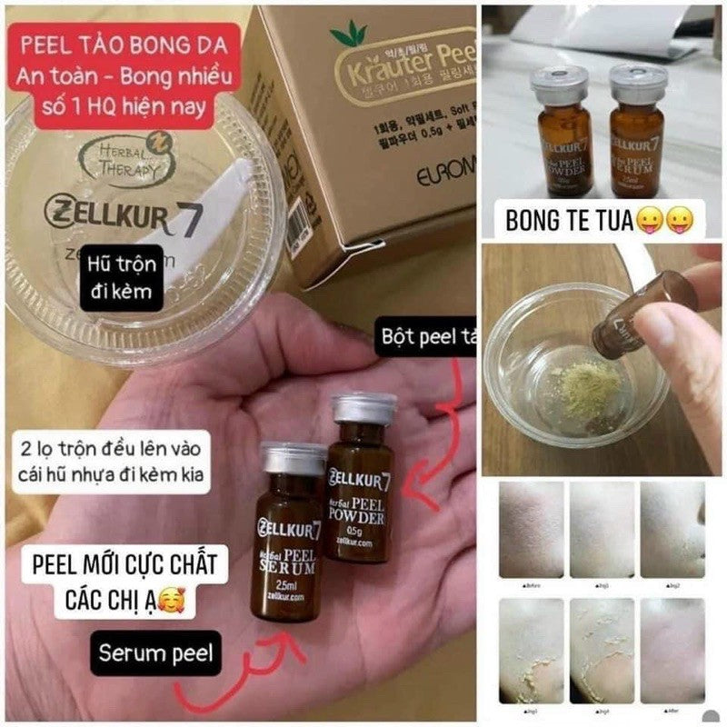 SET Thay da sinh học Krauter Peel Soft Peeling