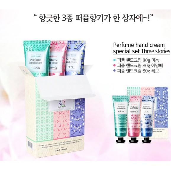 Set 3 Kem Dưỡng Da Tay MediFlower Perfume Hand Cream