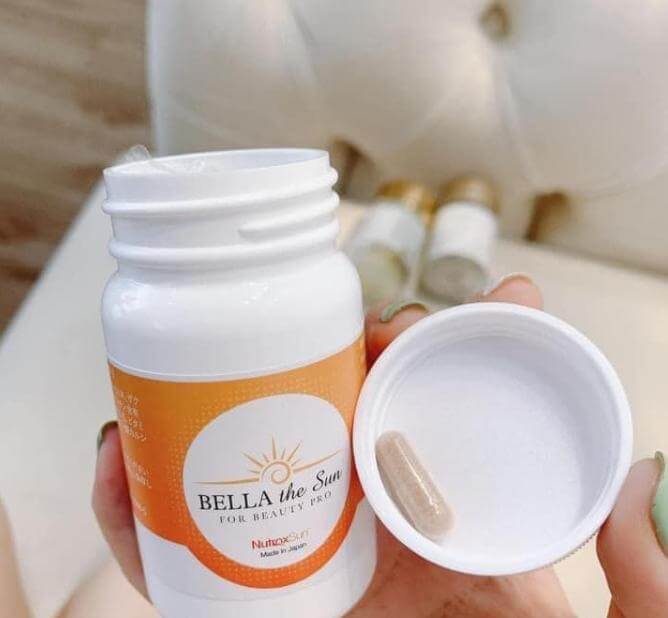 Bella The Sun sunscreen & brightening pill made in Japan