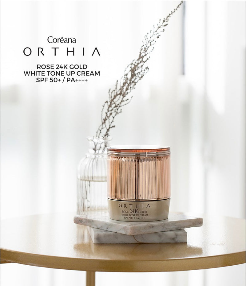 ORTHIA Rose 24K Gold White Tone Up Cream
