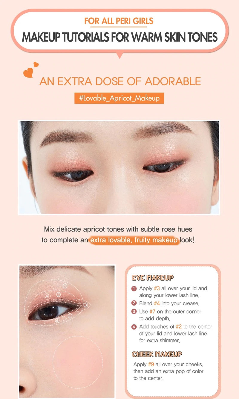 Bảng Phấn Mắt Má Hồng Peripera Ink Fitting Color Palette Chocolate