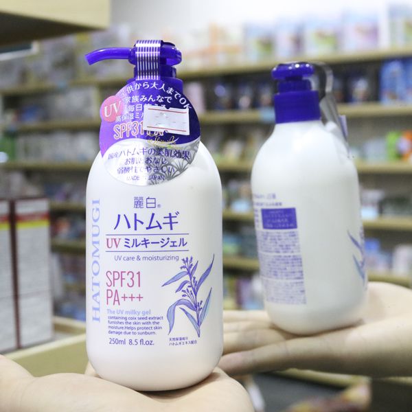 Reihaku Hatomugi UV Milky Gel SPF 31 PA+++