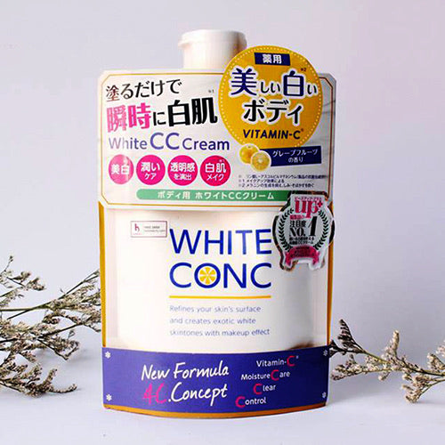 Sữa dưỡng thể trắng da White Conc Body CC Cream Nhật Bản túi 200gr