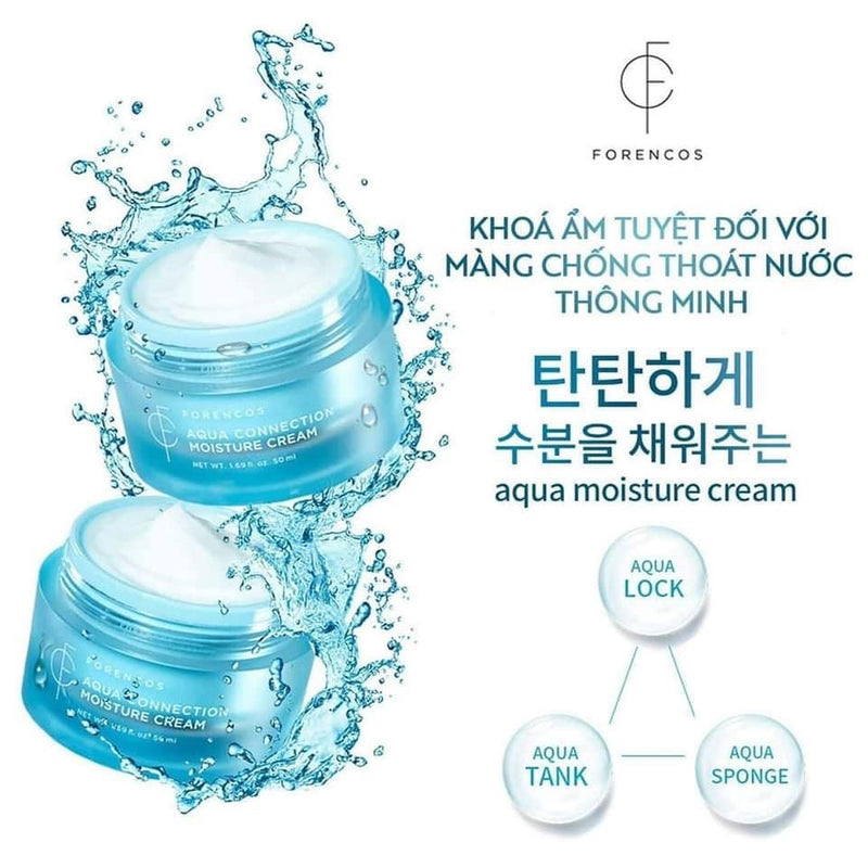 Kem Dưỡng Ẩm Forencos Aqua Connection Cream 50ml - Vt Glamour