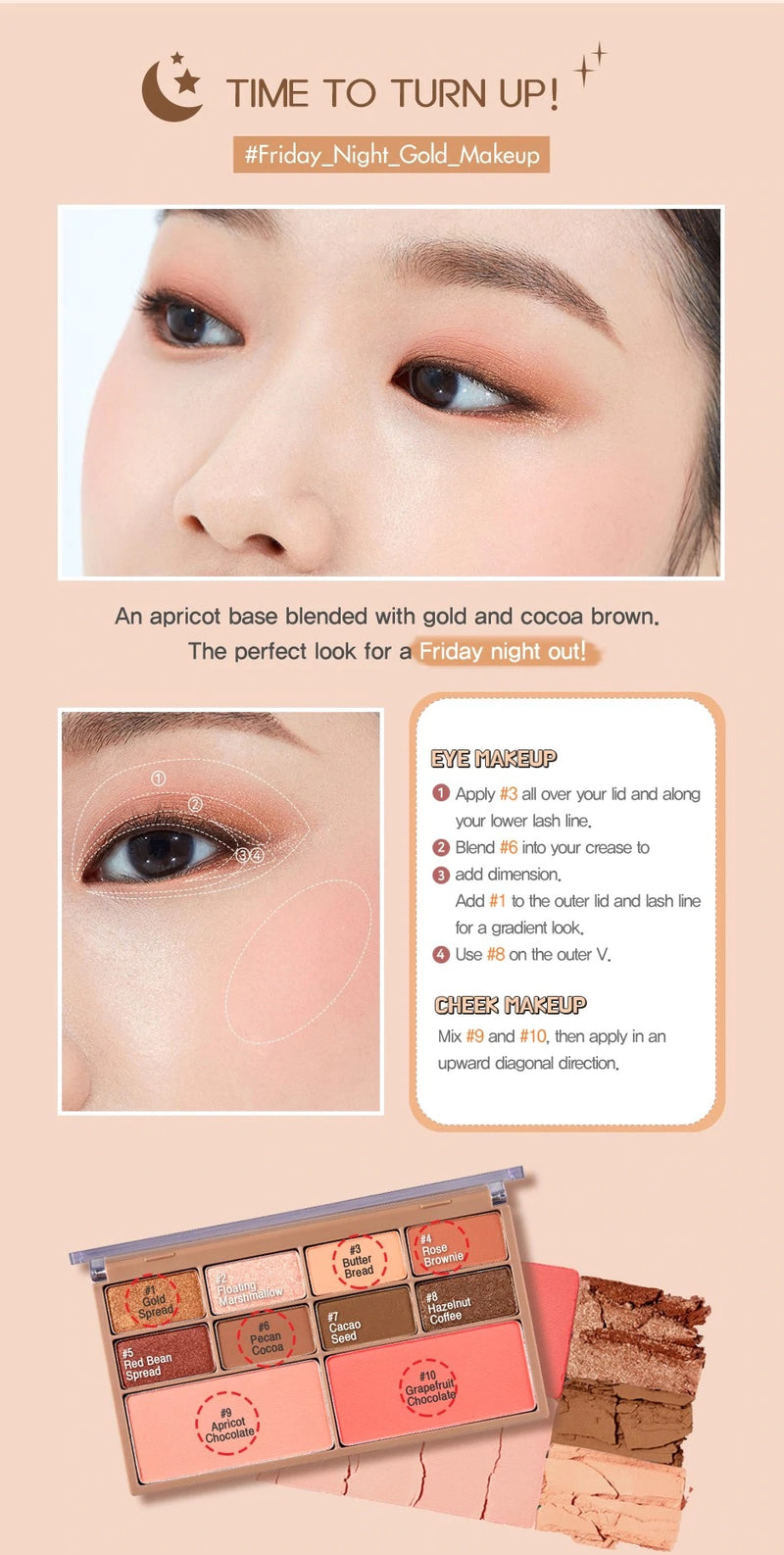 Bảng Phấn Mắt Má Hồng Peripera Ink Fitting Color Palette Chocolate