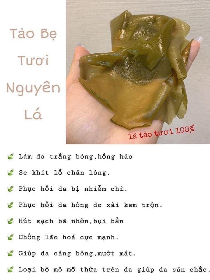 Mặt nạ tảo biển tươi CELLBN CELLXV Real Kelp Facial Mask Hàn Quốc - Vt Glamour