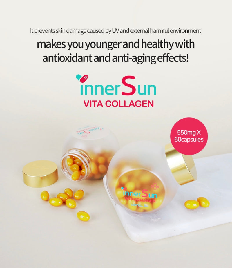 InnerSun Vita Collagen Supplements for suncare from inside of skin