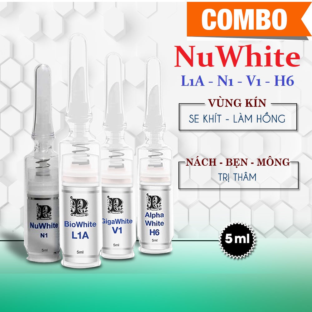 Bộ 2 Sản Phẩm NUWHITE N1 V1 LA1 H6