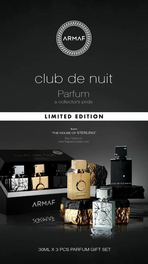 Set nước hoa Club De Nuit Parfum 3 chai