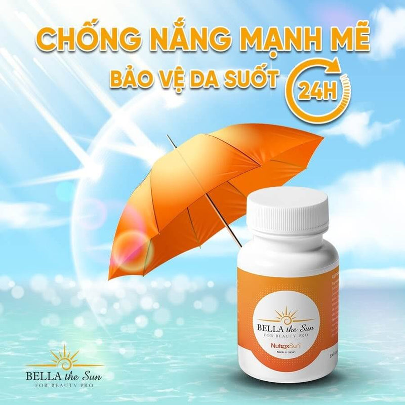 Bella The Sun sunscreen & brightening pill made in Japan