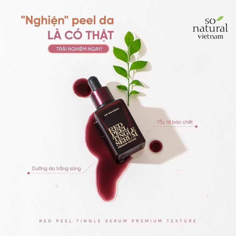 So’Natural Red Peel Tingle Serum Premium Texture