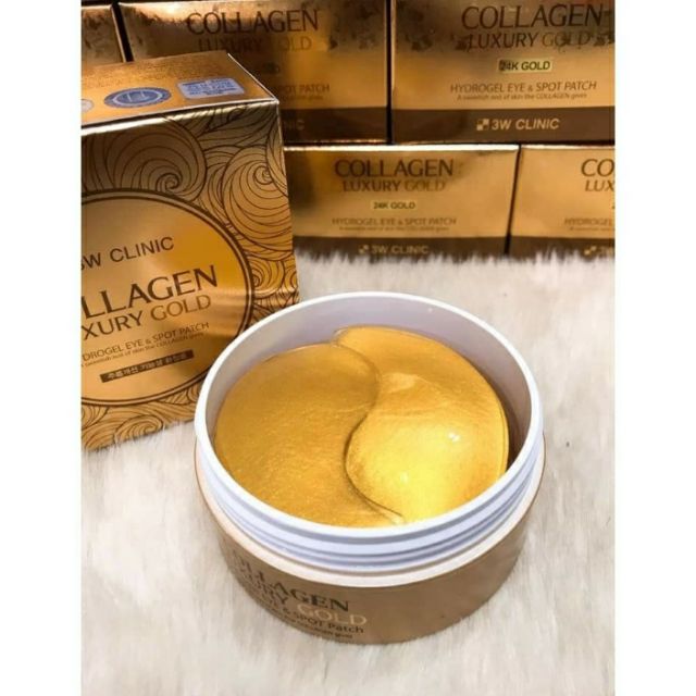 Mặt Nạ Mắt Collagen Luxury Gold 3W Clinic