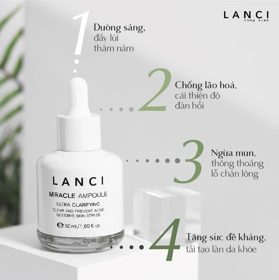 Siêu Serum Lanci Miracle Ampoule - Dưỡng ẩm, giúp làn da sáng khỏe đều màu