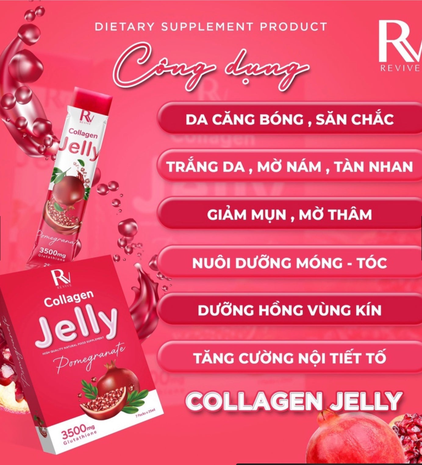 Collagen Jelly Pomegranate - BUY 1 GET 1 FREE