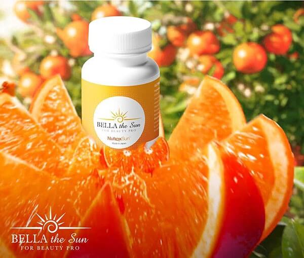 Bella The Sun sunscreen & brightening pill made in Japan